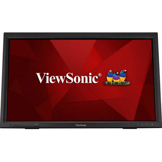 ViewSonic TD2423 60.45Cm (23.8") FHD Touch Monitor 1080, IR10-Point Touch, 7H Hardness, 75Hz, Dual Speakers, Finger|Glove|Stylus Compatible, USB 2.0 (Type A x 2; Type B), HDMI, DVI, VGA