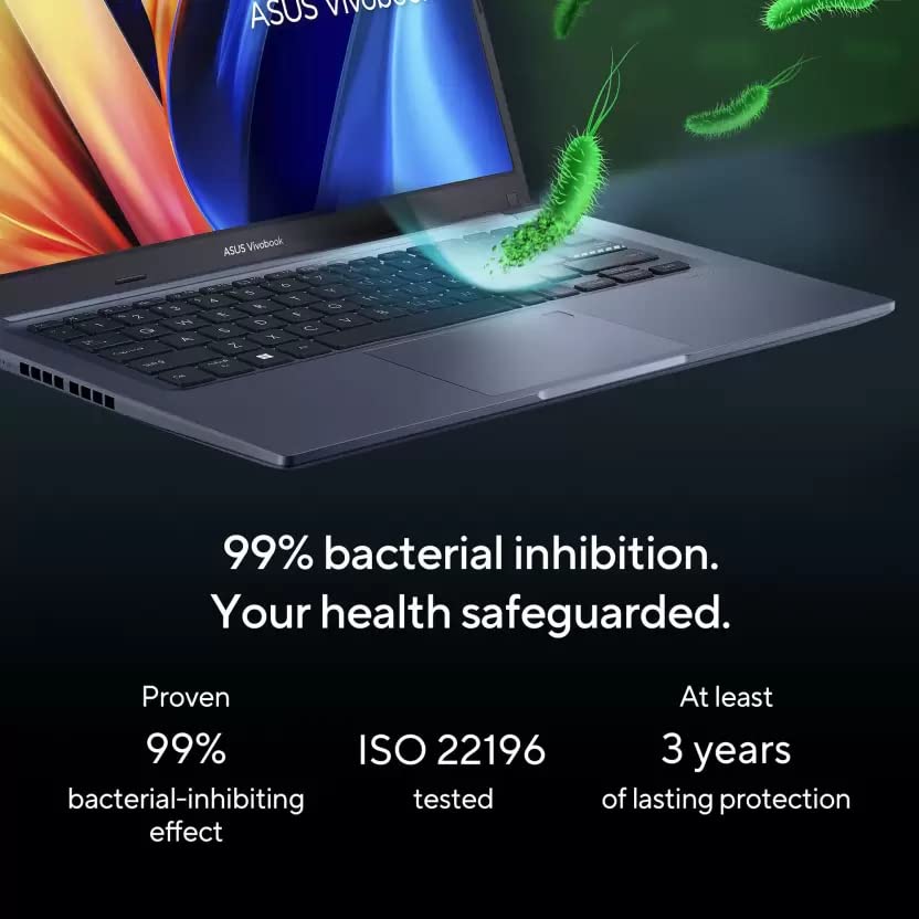 ASUS VIVOBOOK 14 (2022) CORE I5 12TH GEN - (8 GB/512 GB SSD/WINDOWS 11 HOME) X1402ZA-EK521WS THIN AND LIGHT LAPTOP (14 INCH, QUIET BLUE, 1.50 KG, WITH MS OFFICE)