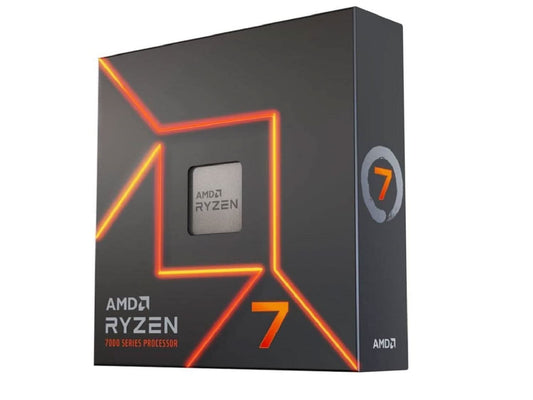 AMD 7000 SERIES RYZEN 7 7700X DESKTOP PROCESSOR 8 CORES 16 THREADS 40 MB CACHE 4.5 GHZ UP TO 5.4 GHZ SOCKET AM5, 600 SERIES CHIPSET (100-100000591WOF)