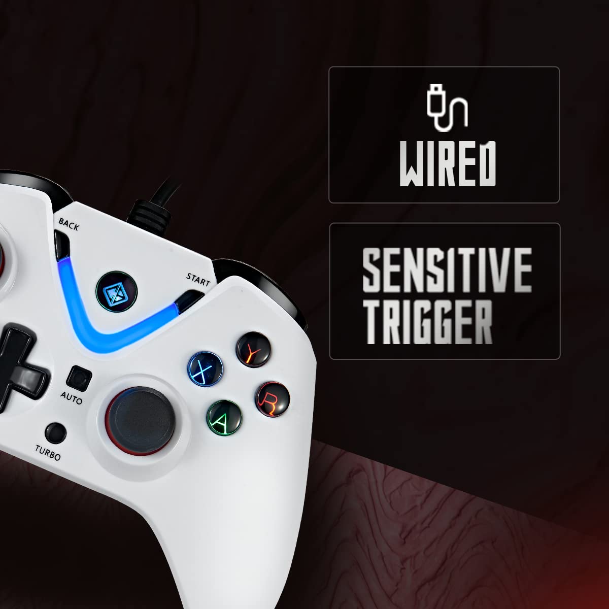 COSMIC BYTE ARES WIRED (WHITE) GAMEPAD