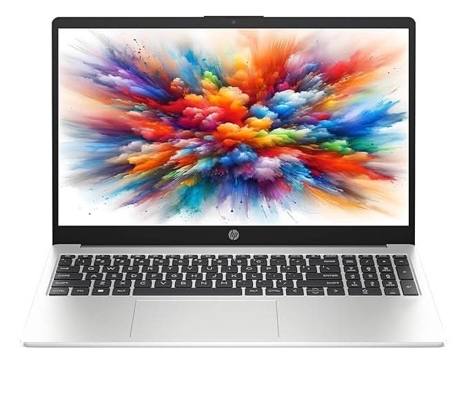 HP 250R G10 D2HA9AT 15.6 Inch FHD Laptop, Intel Core 3 100U, 8GB RAM, 512GB SSD, DOS, Silver