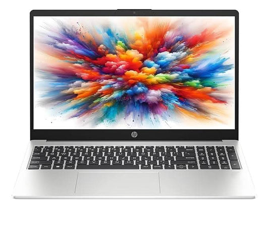 HP 250R G10 D2HA9AT 15.6 Inch FHD Laptop, Intel Core 3 100U, 8GB RAM, 512GB SSD, DOS, Silver