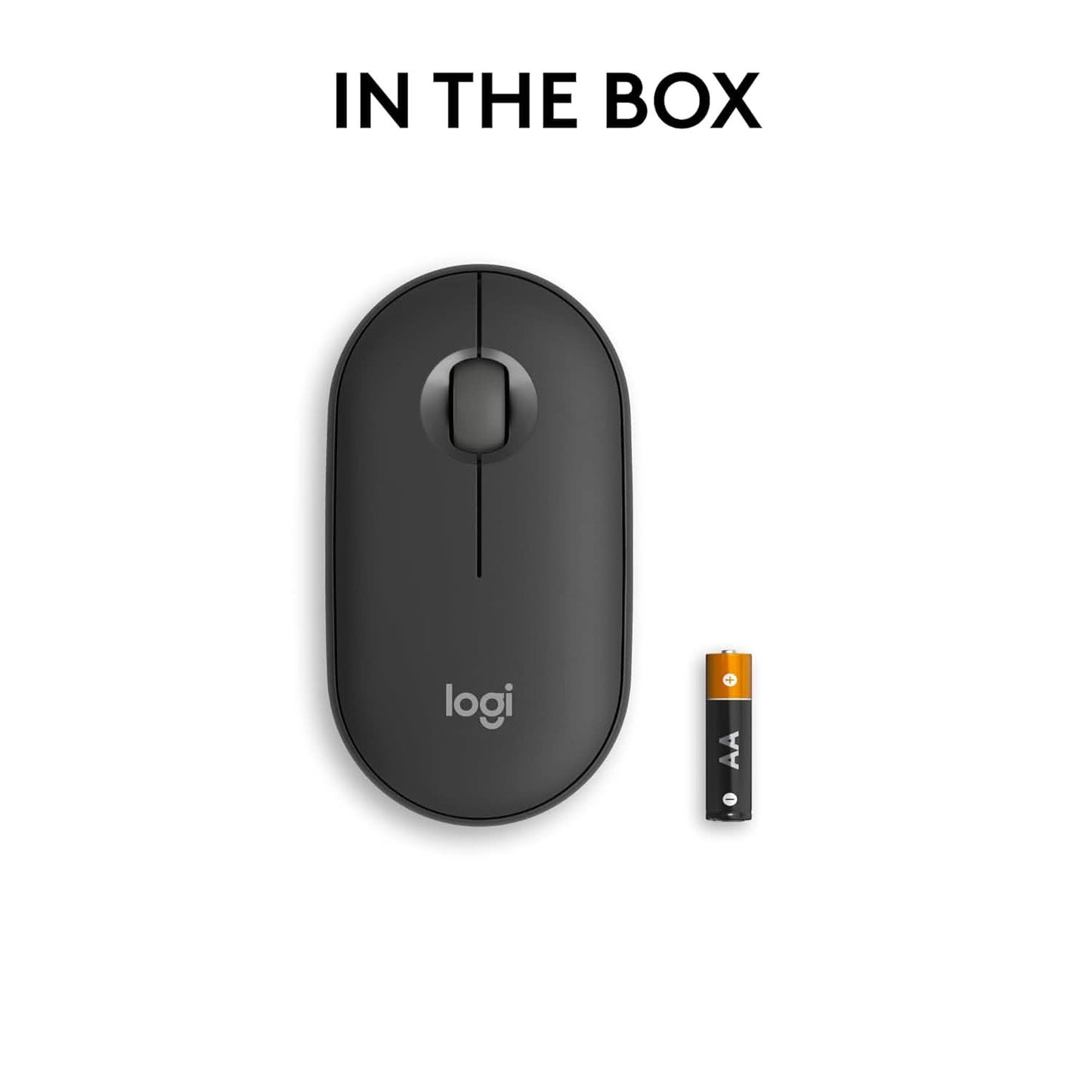 Logitech Pebble Mouse 2 M350s Slim Bluetooth Wireless Mouse - Tonal Graphite