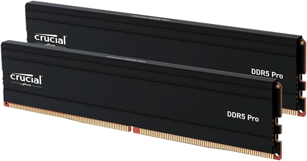 CRUCIAL PRO 48GB KIT (2X24GB) DDR5-6000 UDIMM CL48 (24GBIT) RAM CP2K24G60C48U5