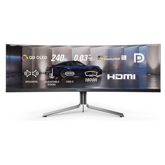 AOC AGON 49, QD -OLED , 240 HZ , 0.03 MS , 1000 CD/M² , USB-C ( 90 W ) , KVM SWITCH , HDMI 2.0 X 2,