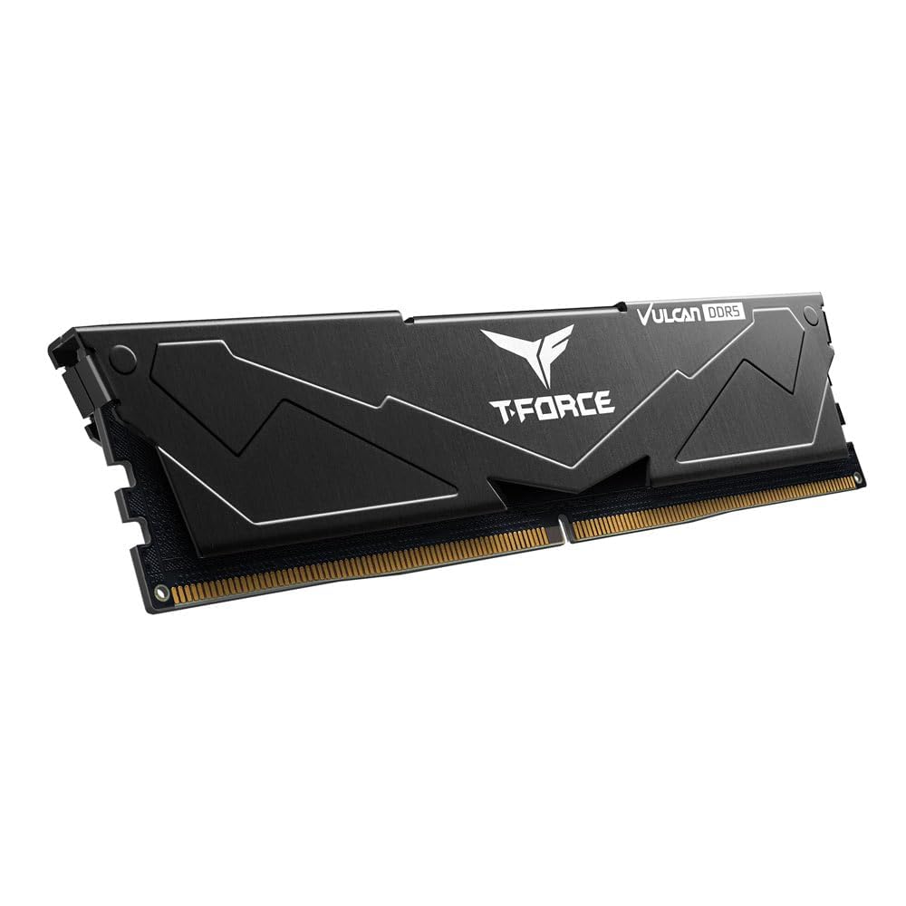 TEAMGROUP T-FORCE VULCAN 16GB (16GBX1) DDR5 5600MHZ DESKTOP RAM (BLACK)