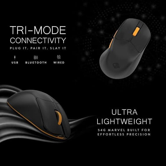 Cosmic Byte Ignis Wireless Tri-Mode Gaming Mouse Black