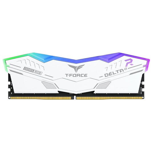 TEAMGROUP T-FORCE DELTA RGB 16GB (16GBX1) DDR5 5600MHZ DESKTOP RAM (WHITE)
