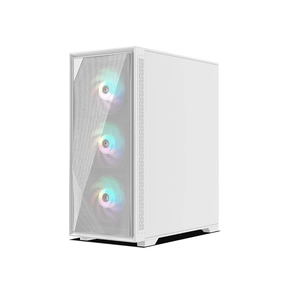 Circle Furious 240 Mesh ARGB (ATX) Mid Tower Gaming Cabinet (White)