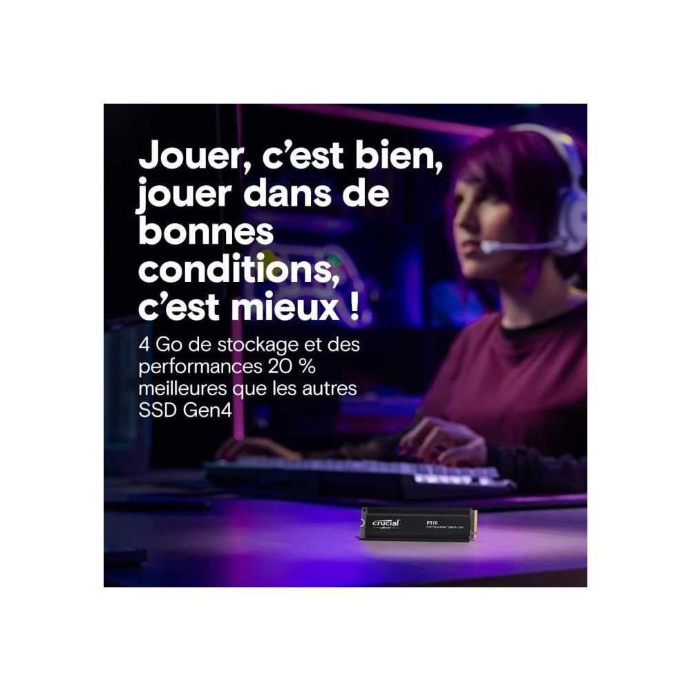 CRUCIAL P310 1TB PCIE GEN4 2280 NVME M.2 SSD WITH HEATSINK CT1000P310SSD5