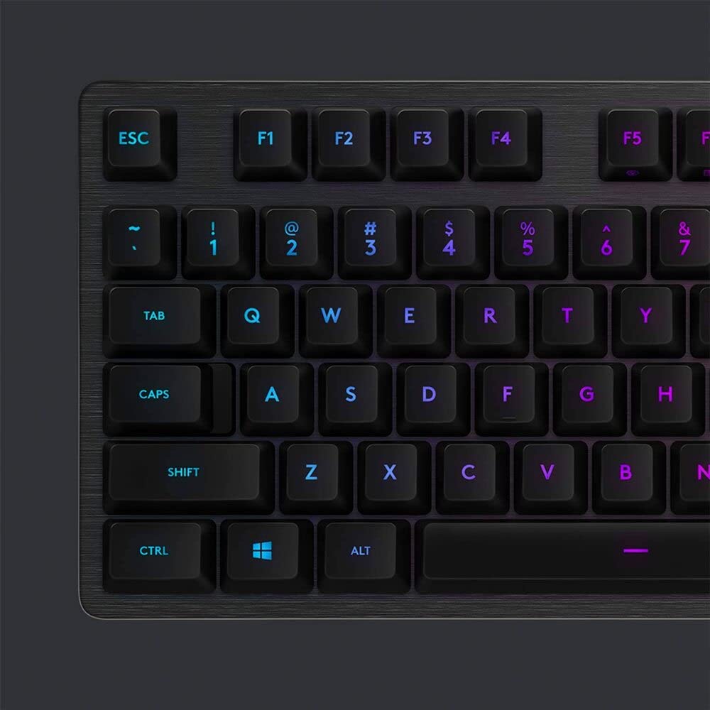 LOGITECH G 512 RGB BACKLIT MECHANICAL WIRED GAMING KEYBOARD WITH GX BLUE CLICKY KEY SWITCHES (CARBON)