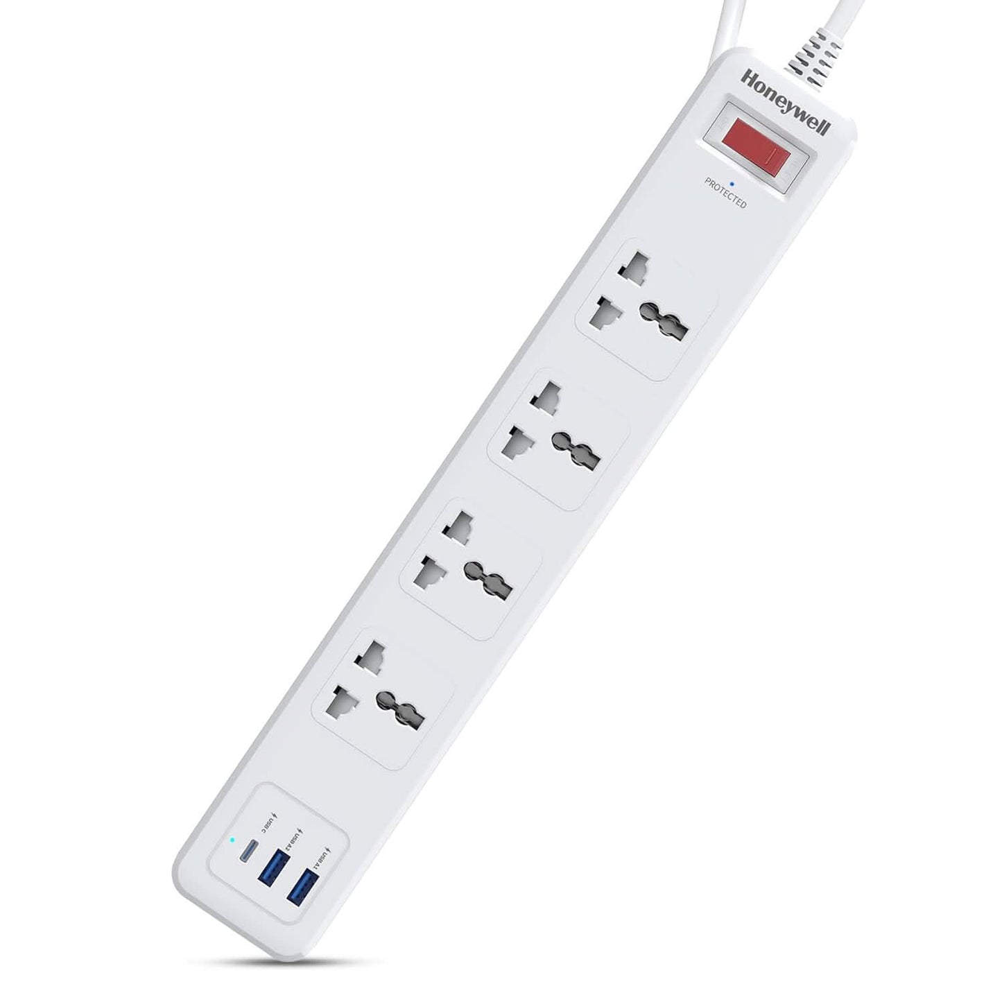 HONEYWELL (4 SOCKET+2 USB+ 1 TYPE-C) SURGE PROTECTOR