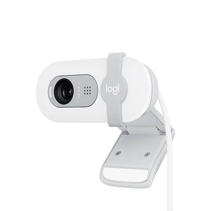 Logitech Brio 100 Full HD 1080P Webcam Off White