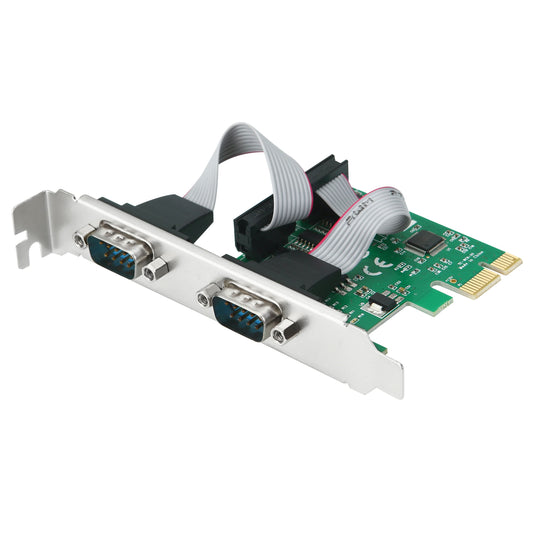 S-Tech PCIe Dual Port RS-232 Serial Card