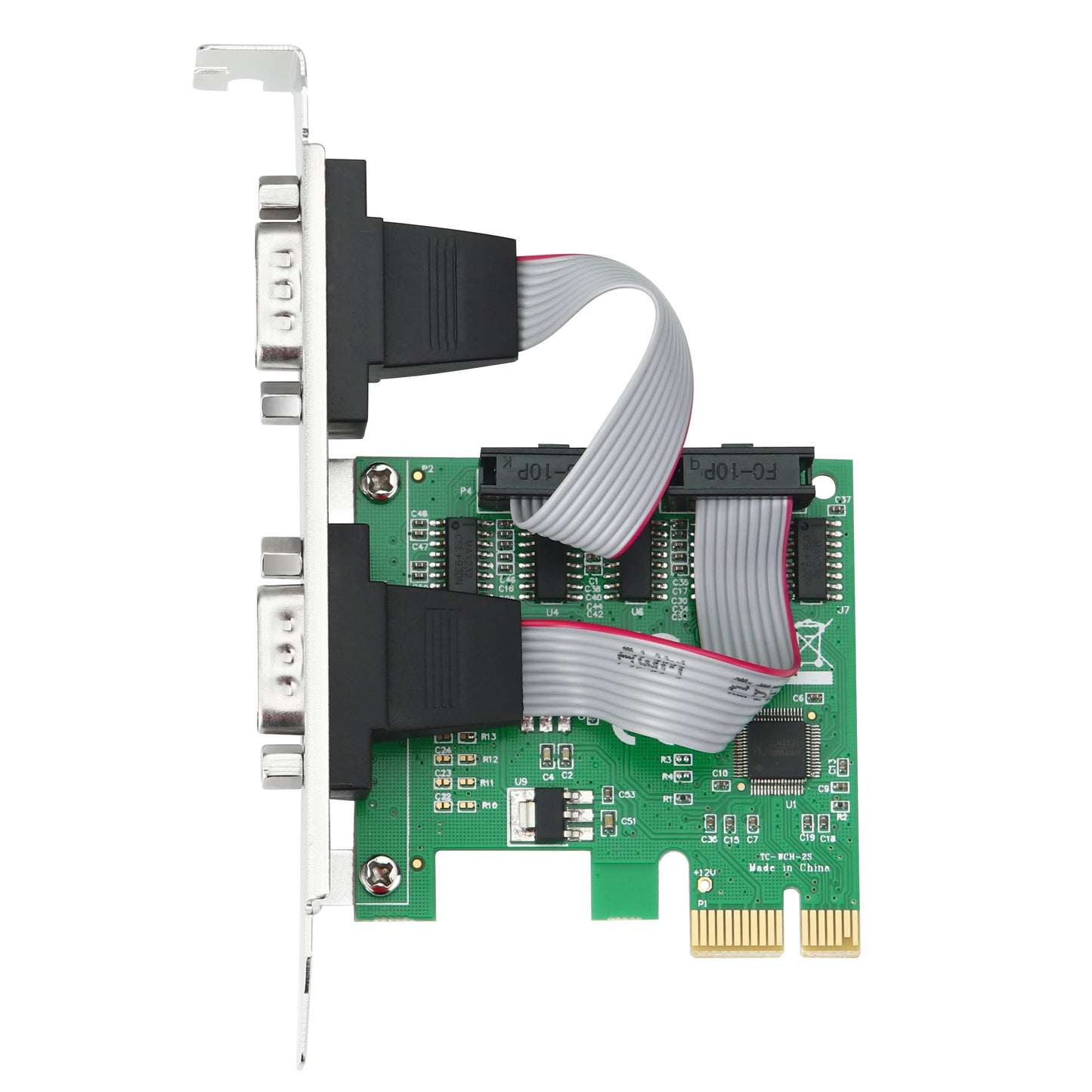 S-Tech PCIe Dual Port RS-232 Serial Card