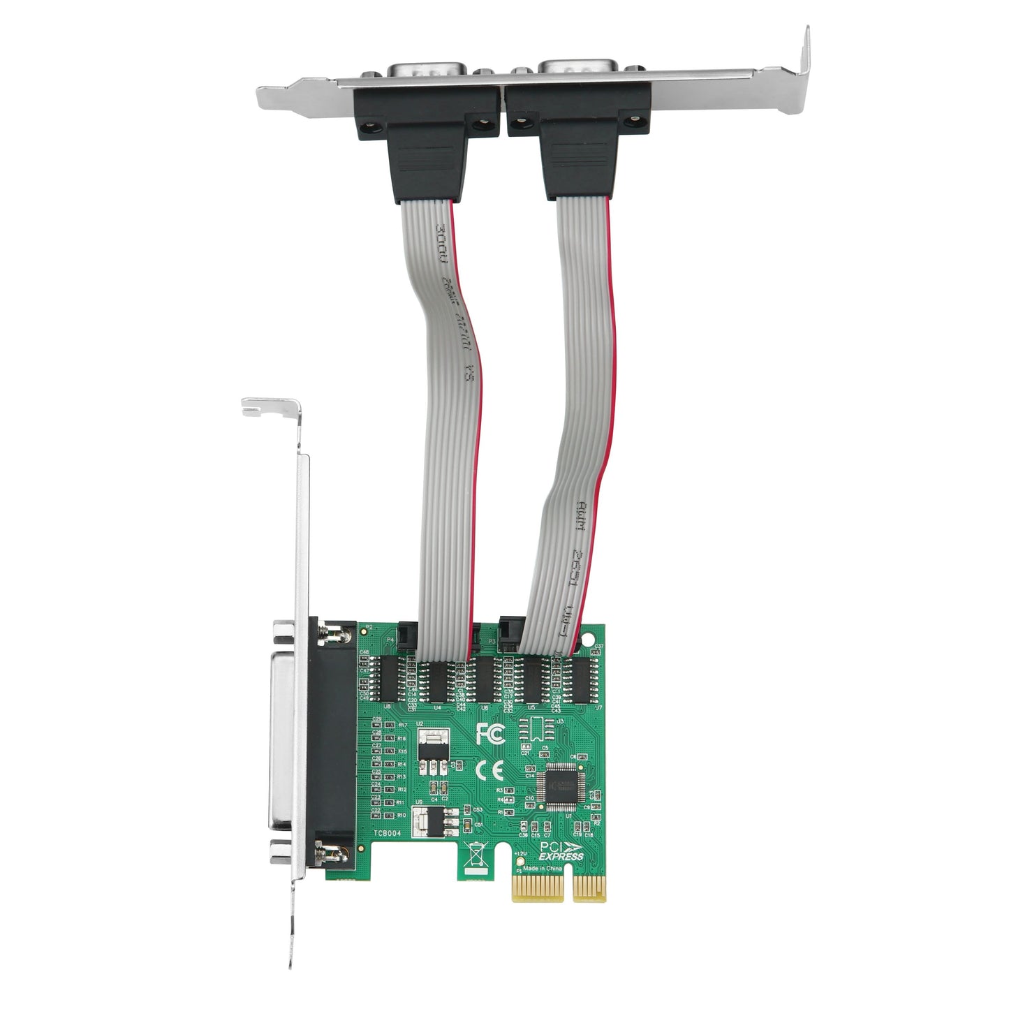 S-Tech PCIe 2-Port RS-232 Serial + 1-Port Parallel LPT Card