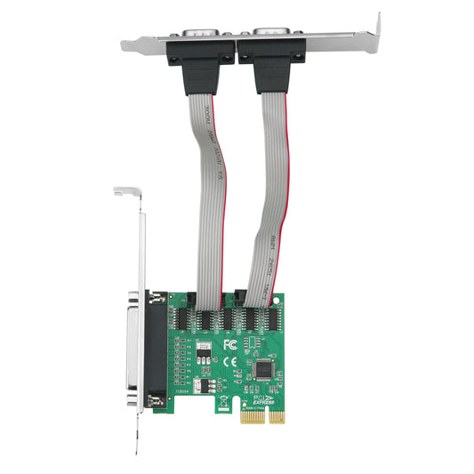 S-Tech PCIe 2-Port RS-232 Serial + 1-Port Parallel LPT Card