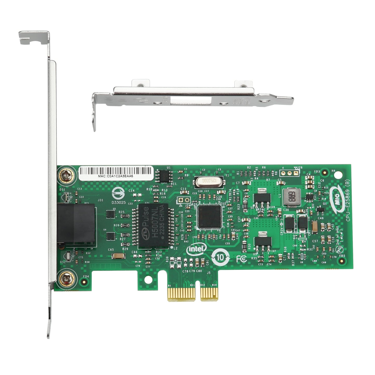 S-Tech PCIe Gigabit Ethernet Network Card – Single Port RJ45 – Intel 82574L