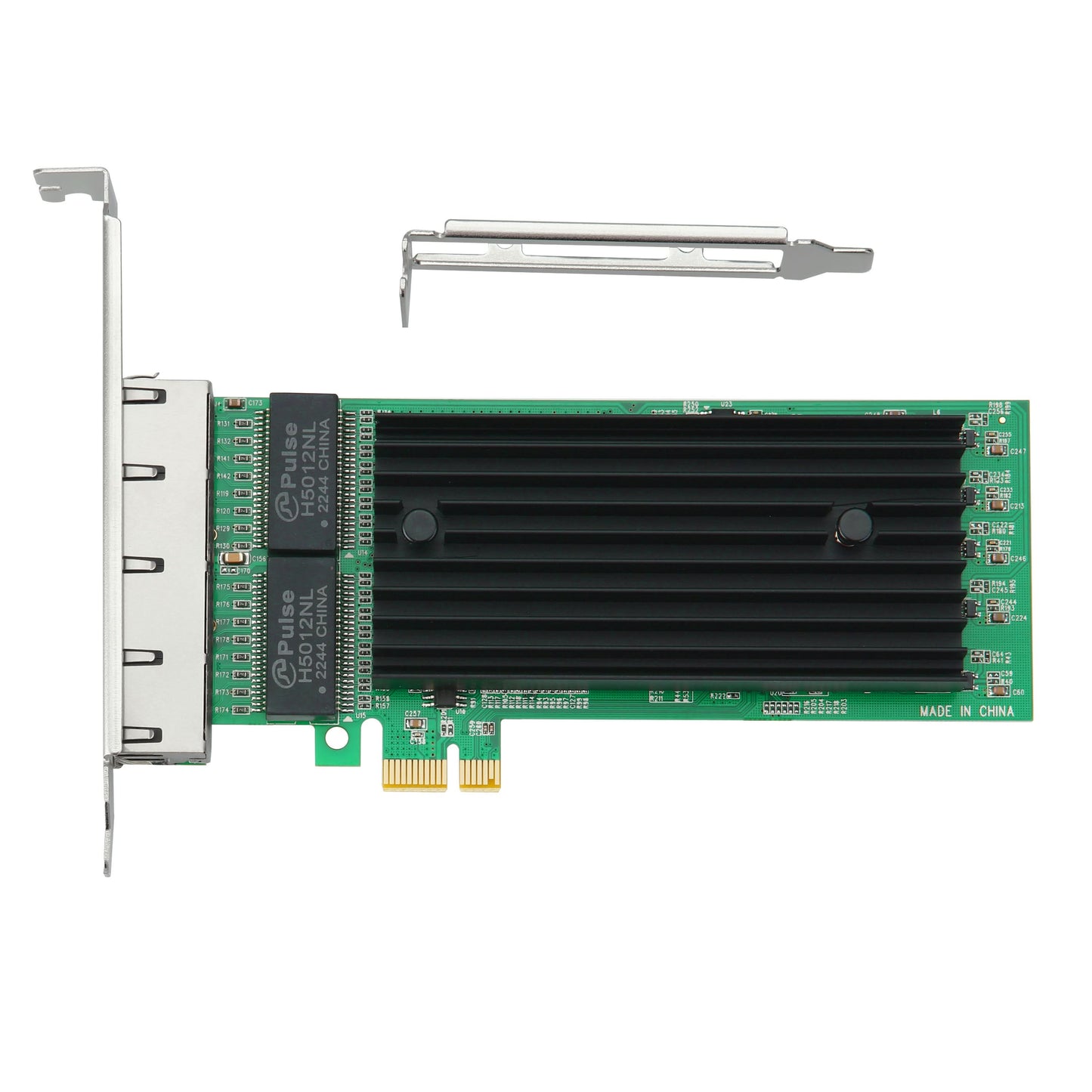 S-Tech PCIe Gigabit Ethernet Network Card – Quad Port RJ45 – Intel 82576