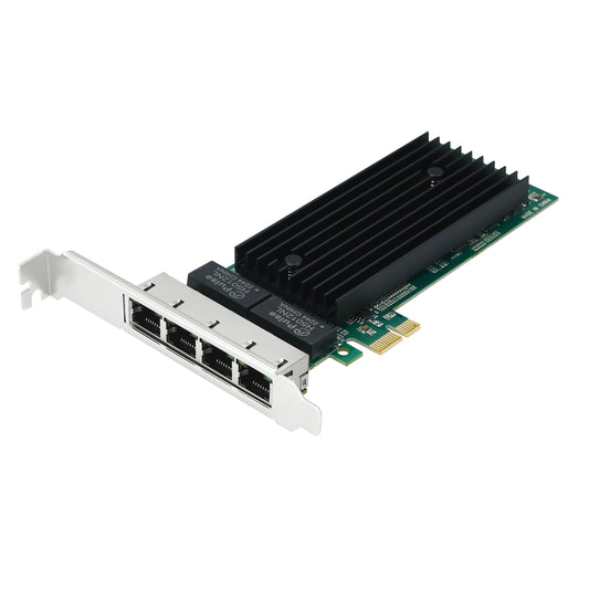S-Tech PCIe Gigabit Ethernet Network Card Quad Port RJ45 Intel 82576