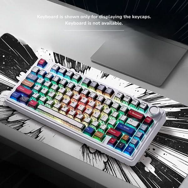 Aula Leobog PBT Comic Sublimation Keycaps 130 Qty Comic keycaps (CK)