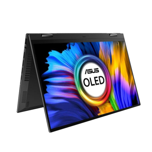 ASUS Zenbook 14 Flip OLED (2022), 14-inch (35.56 cm) 2.8K OLED Touch 90Hz, AMD Ryzen 7 5800H, 2-in1 Laptop (16GB/1TB SSD/Office 2021/Windows 11/Integrated Graphics/Black/1.4 kg), UN5401QA-KN701WS