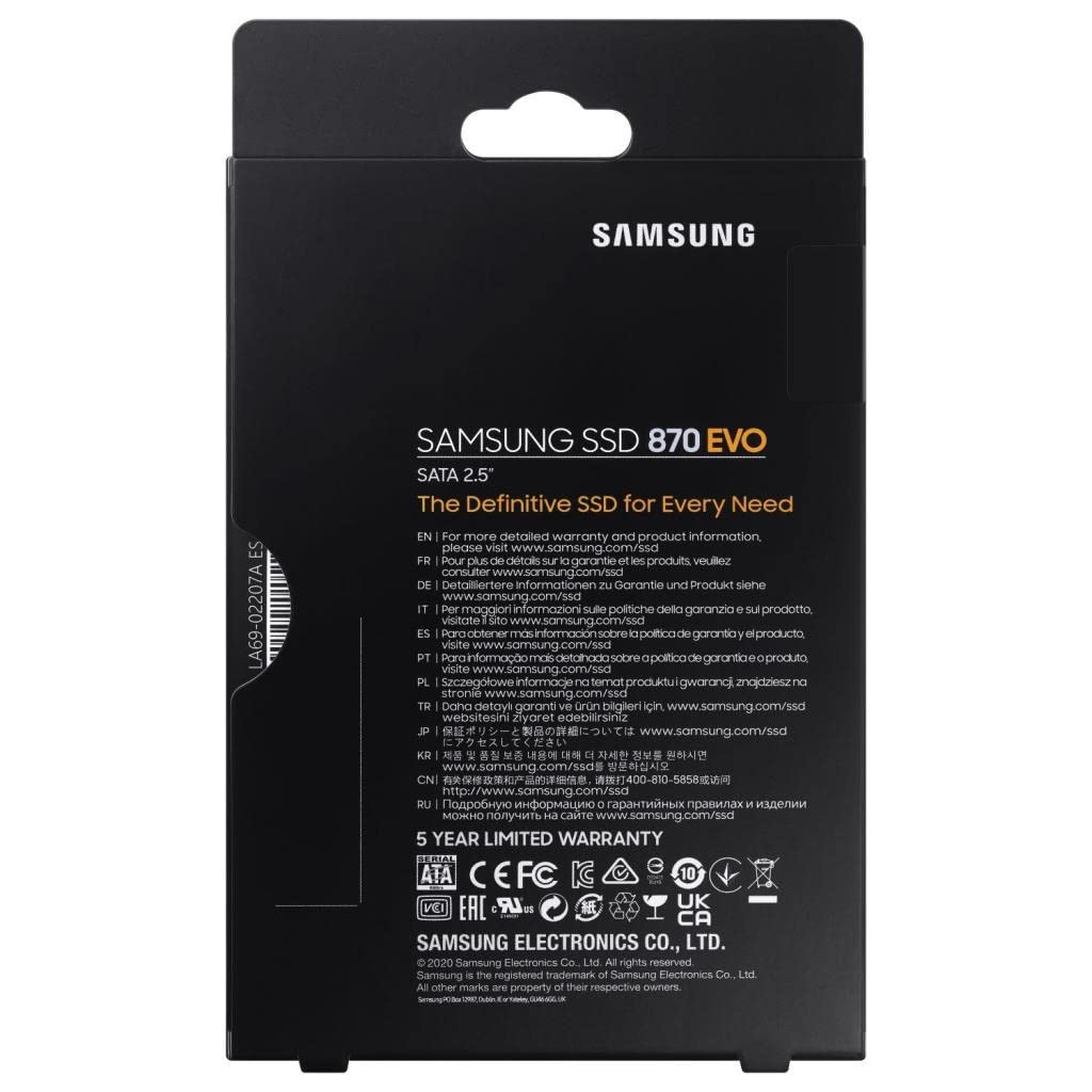 SAMSUNG 870 EVO 1TB SSD MZ-77E1T0BW