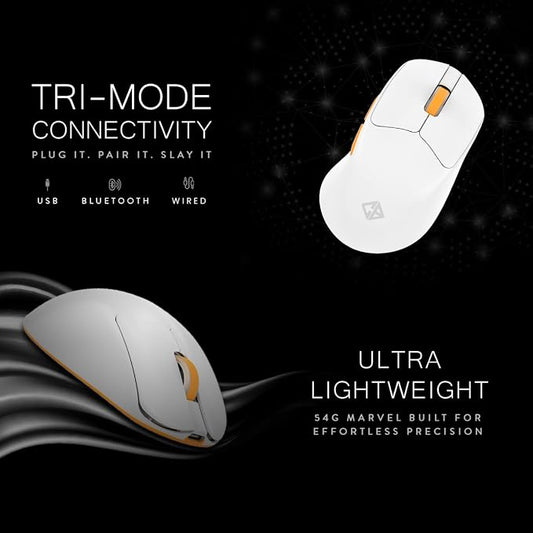 Cosmic Byte Ignis Wireless Tri-Mode Gaming Mouse White