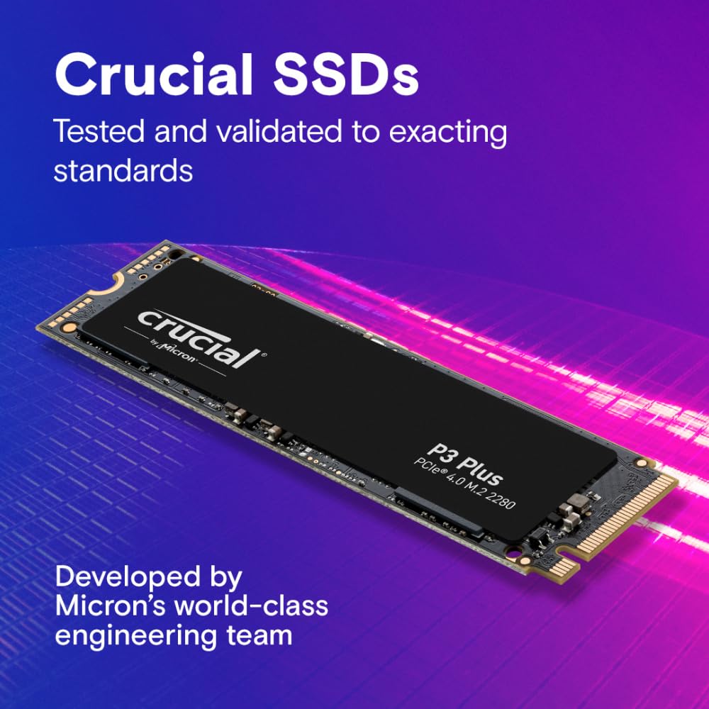 CRUCIAL P3 PLUS 500GB NVME PCIE M.2 SSD CT500P3PSSD8