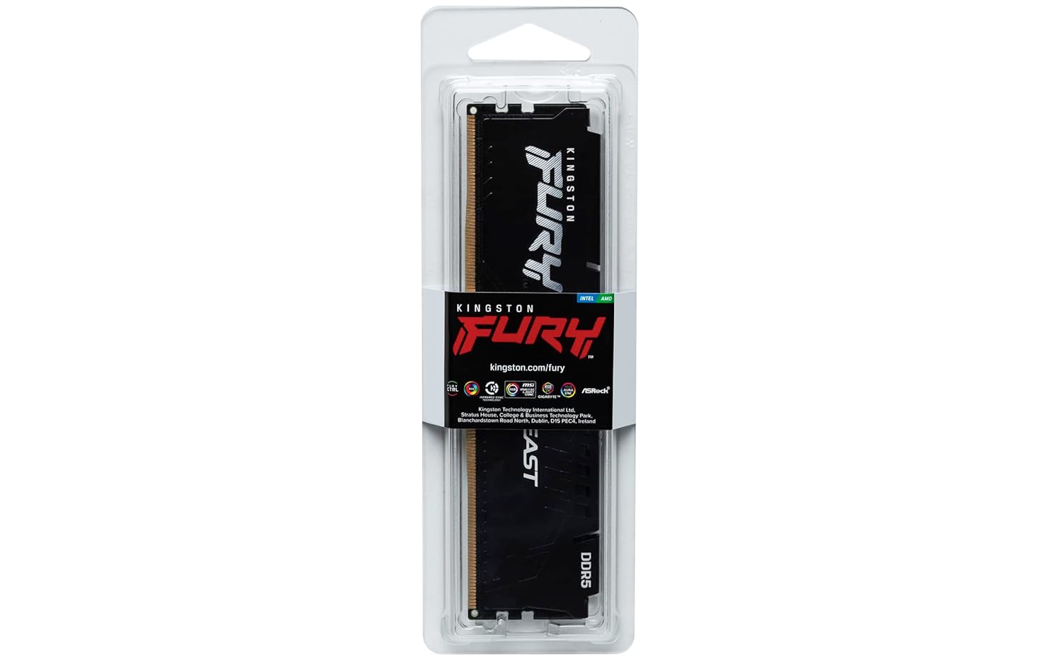 KINGSTON FURY BEAST 32GB (32GBX1) DDR5 5200MHZ DESKTOP RAM MEMORY KF55