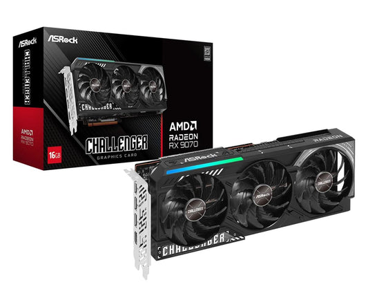 AsRock RX 9070 Challenger 16GB GDDR6 Graphics Card RX9070 CL 16G