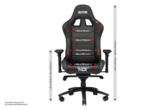 Next Level Racing Pro Gaming Chair Black Leather NLR- G002