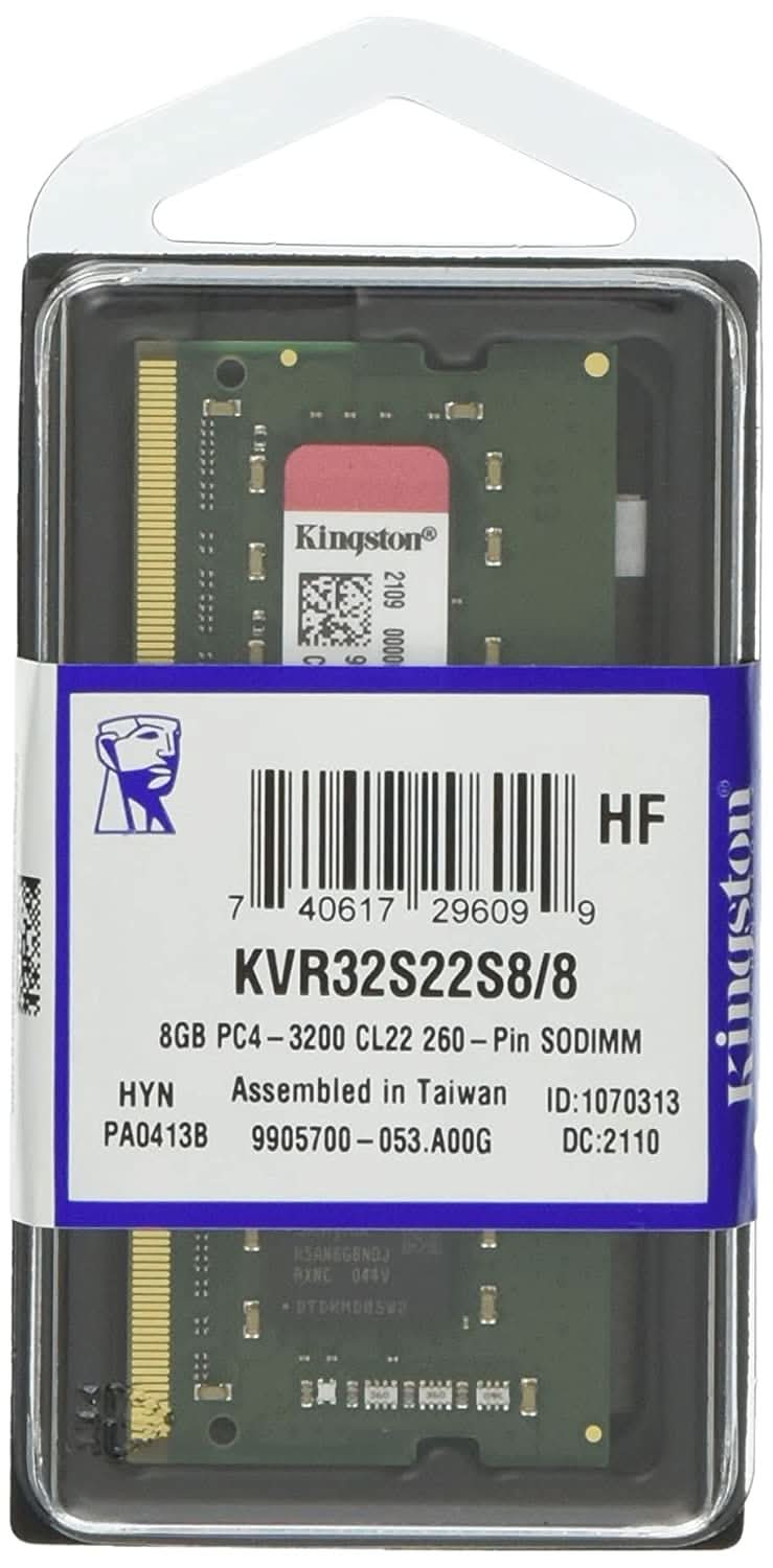 KINGSTON KVR 8 GB DDR4 3200 MHZ LAPTOP RAM KVR32S22S8/8
