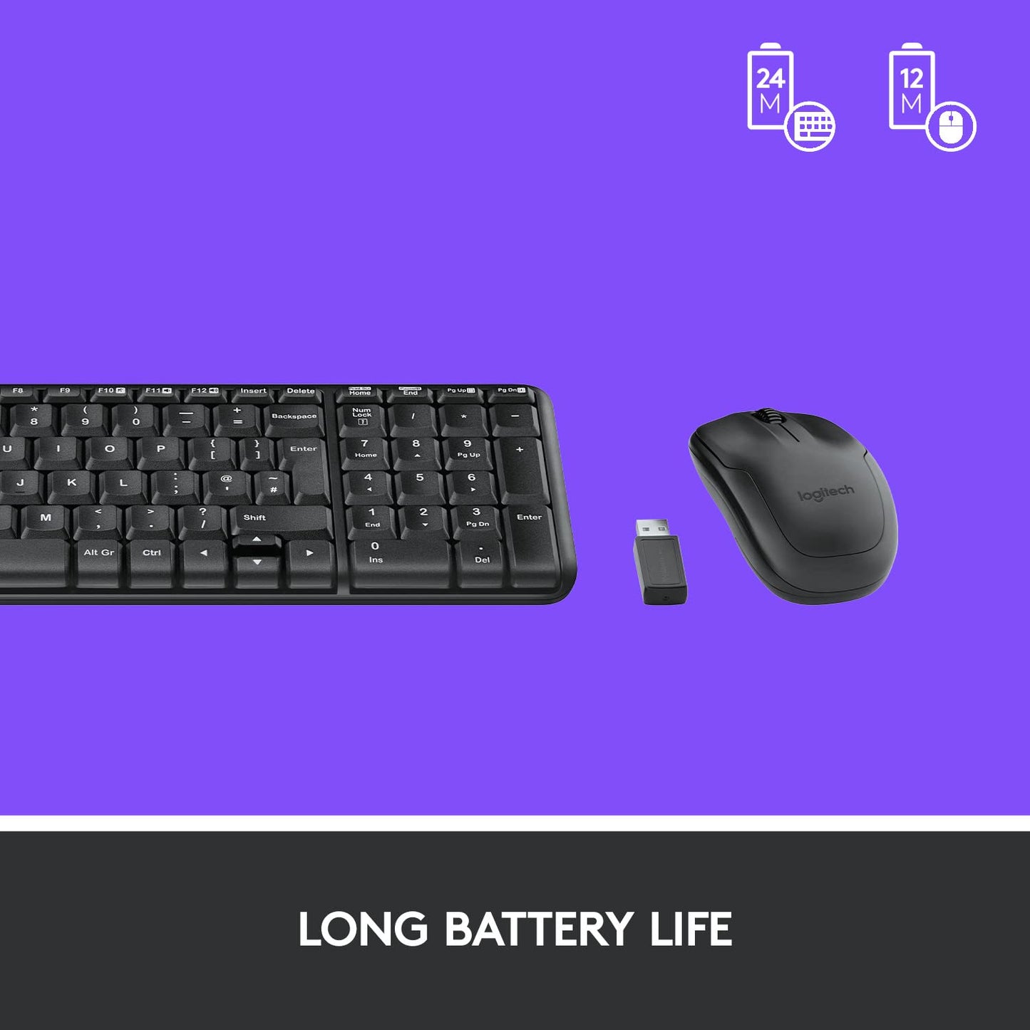 LOGITECH MK220 COMPACT WIRELESS KEYBOARD AND MOUSE COMBO