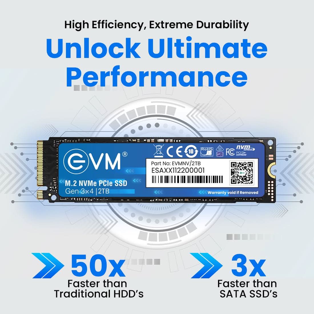 EVM 2TB Gen 3 NVMe (2280) Internal SSD -(EVMNV/2TB)