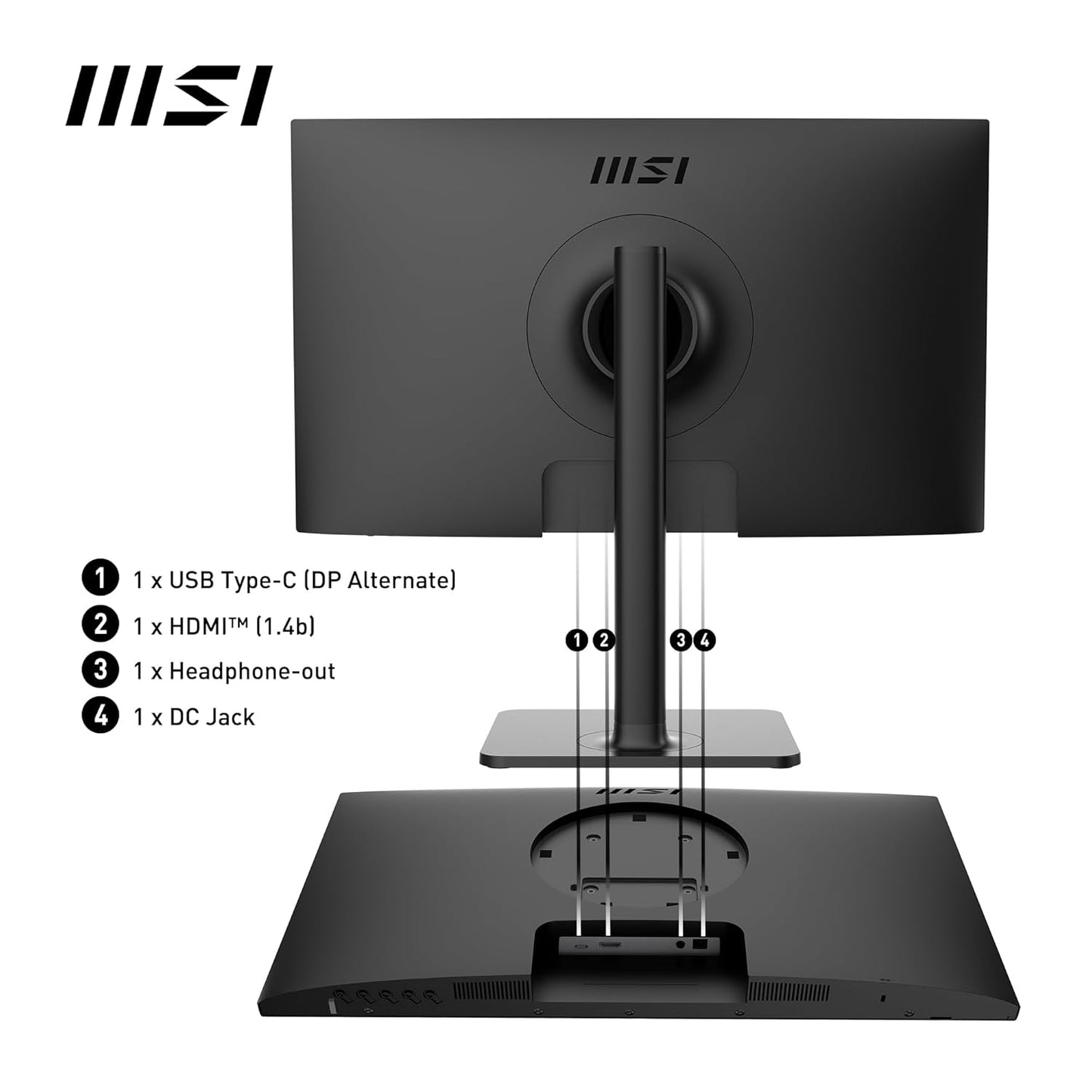 MSI Modern MD2412P 23.8 Inch FHD Office Monitor