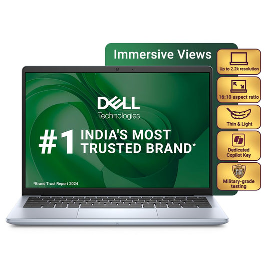 Dell Inspiron 5440, Intel Core i5-1334U, 13th Gen, 16GB RAM, 512GB SSD, FHD, 14"/35.56cm, Windows 11, MS Office 21, Ice Blue, 1.54KG, Backlit Keyboard