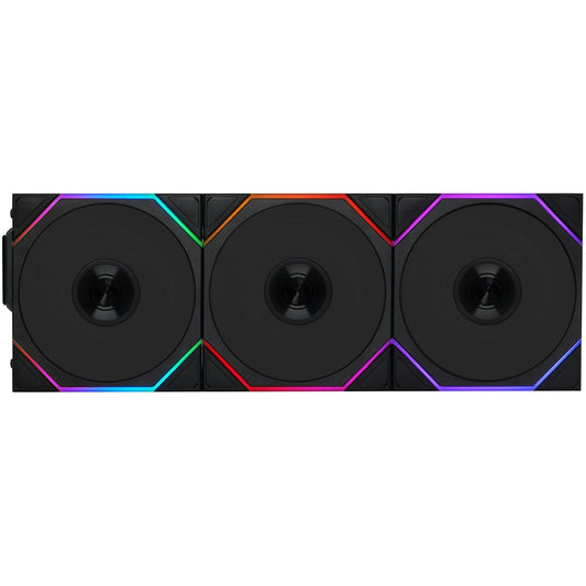 LIAN LI UNI FAN TL - WIRELESS 120 -TRIPLE PACK BLACK G99.12TL1W3B.IN