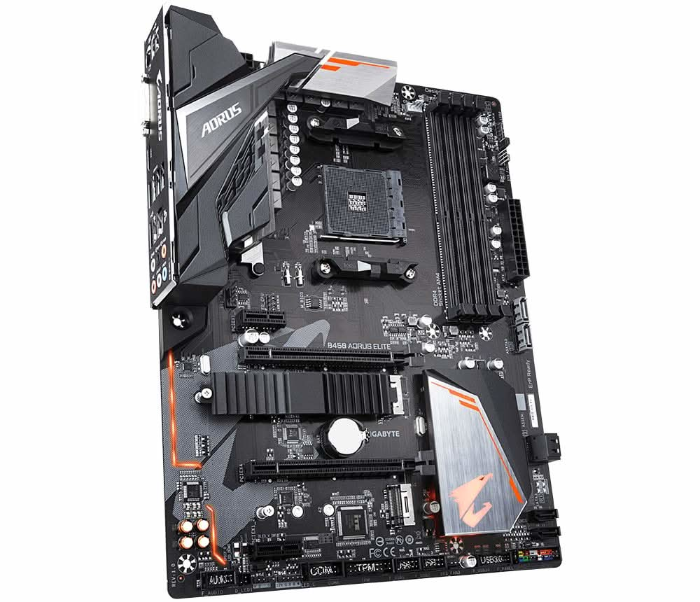 GIGABYTE GA-B450 AORUS ELITE AMD AM4 MOTHERBOARD