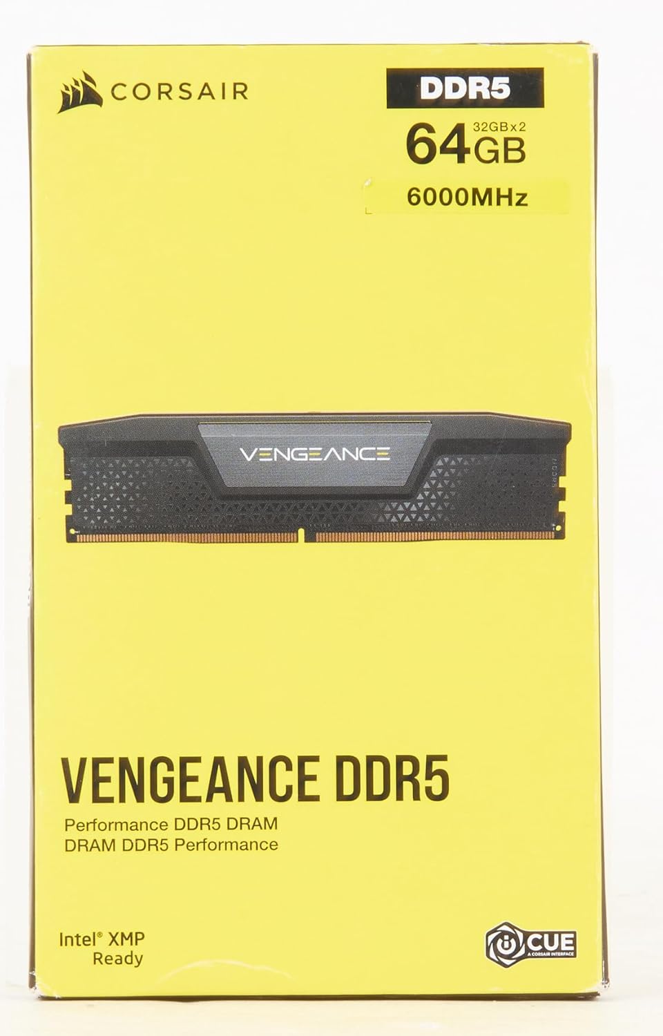 CORSAIR VENGEANCE 64GB (2X32GB) DDR5 DRAM 6000MT/S CL40 MEMORY KIT BLACK