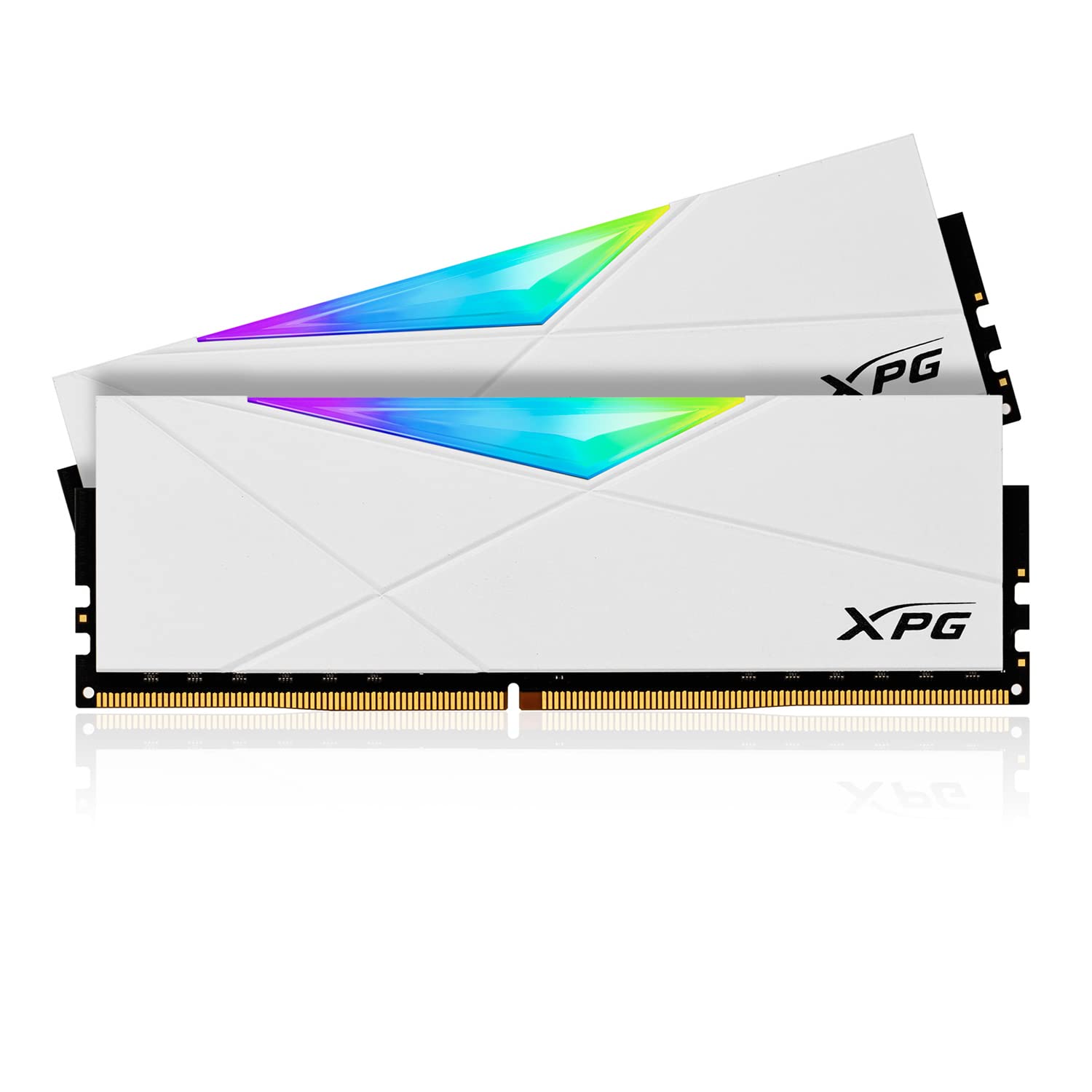 ADATA XPG 16GB D4 3200MHZ SW50 RGB DESKTOP RAM WHITE AX4U320016G16A-SW