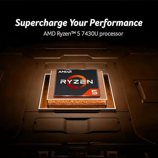 Acer TravelLite Thin Laptop AMD Ryzen 5 7430U (6-Core), 8GB RAM, 512GB SSD, 14 Inch Full HD Anti-Glare Display, Privacy Shutter, Windows 11, Metal Body, 1.34Kg, Black, 1 Year Warranty
