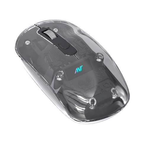 ANT OM140 PRO Ultra Lightweight Transparent Wireless 2.4Gz Bluetooth Mouse