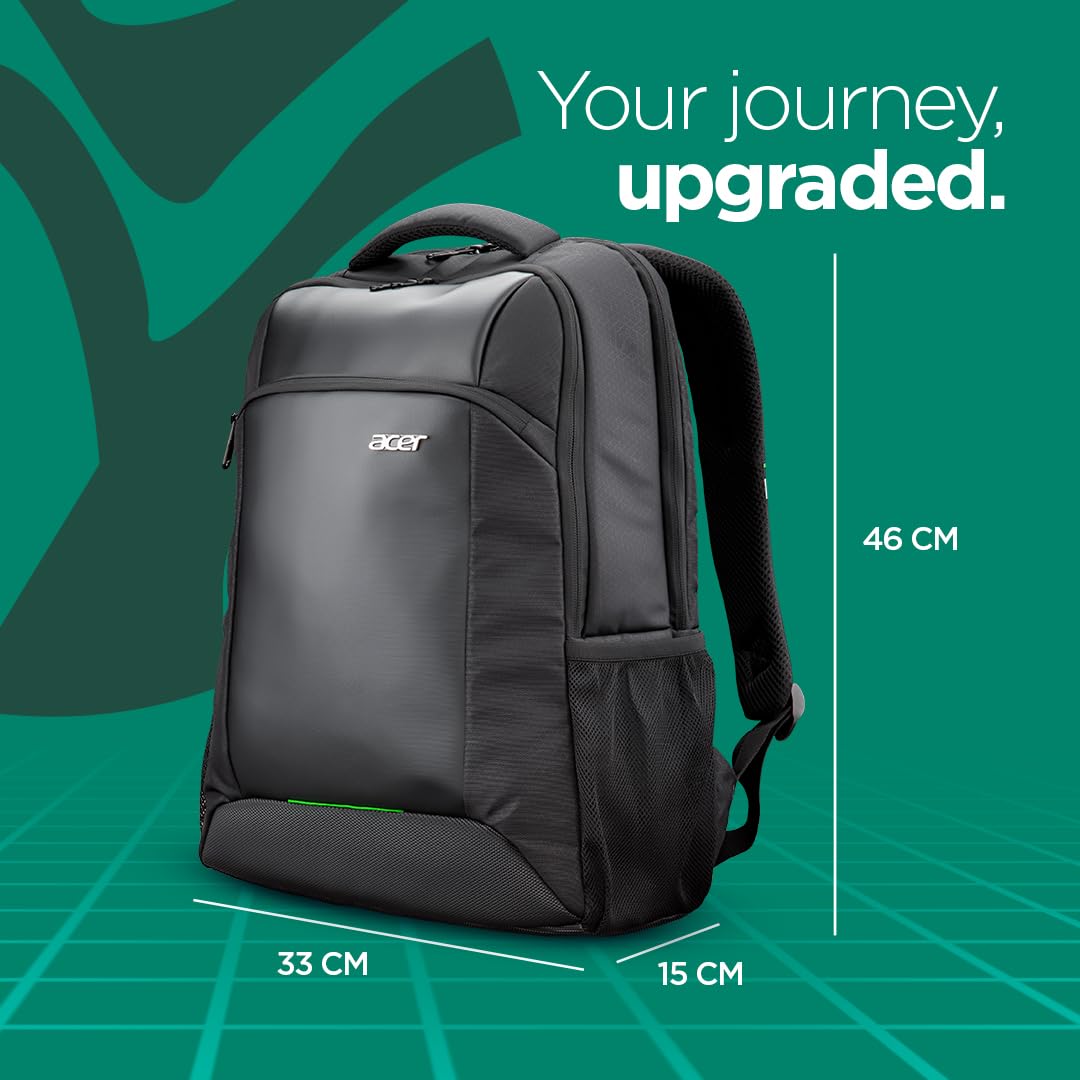 ACER TRENZO NEW AIRMESH PADDED PREMIUM BLACK 15.6" LAPTOP BACKPACK