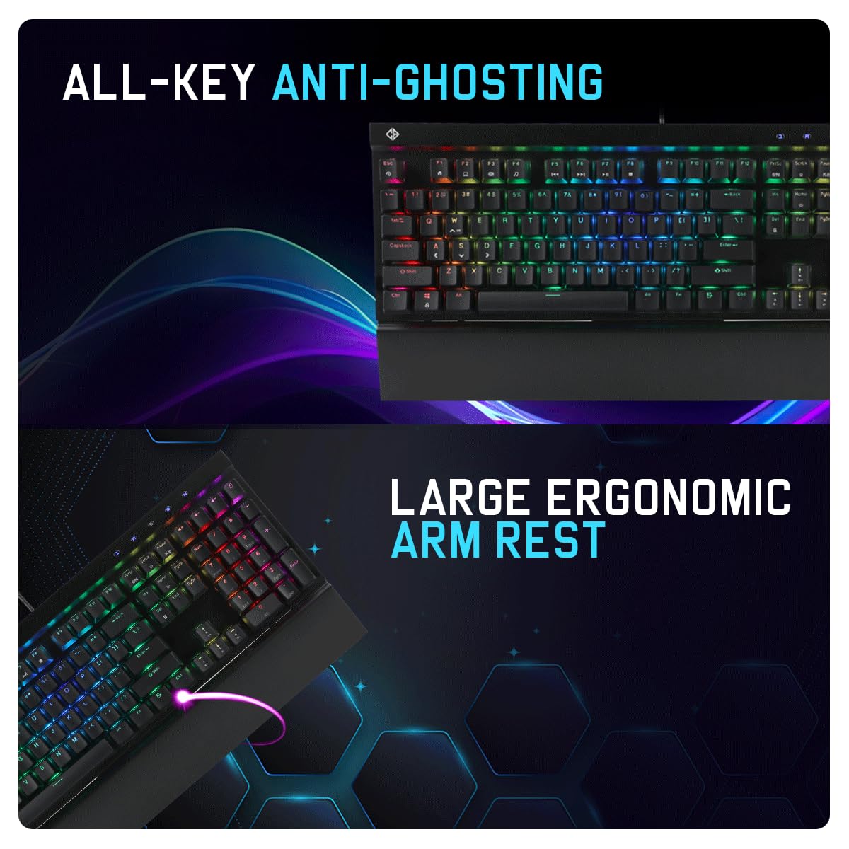 COSMIC BYTE CB-GK-29BLACK EYE PRO (BLACK) GAMING KEYBOARD