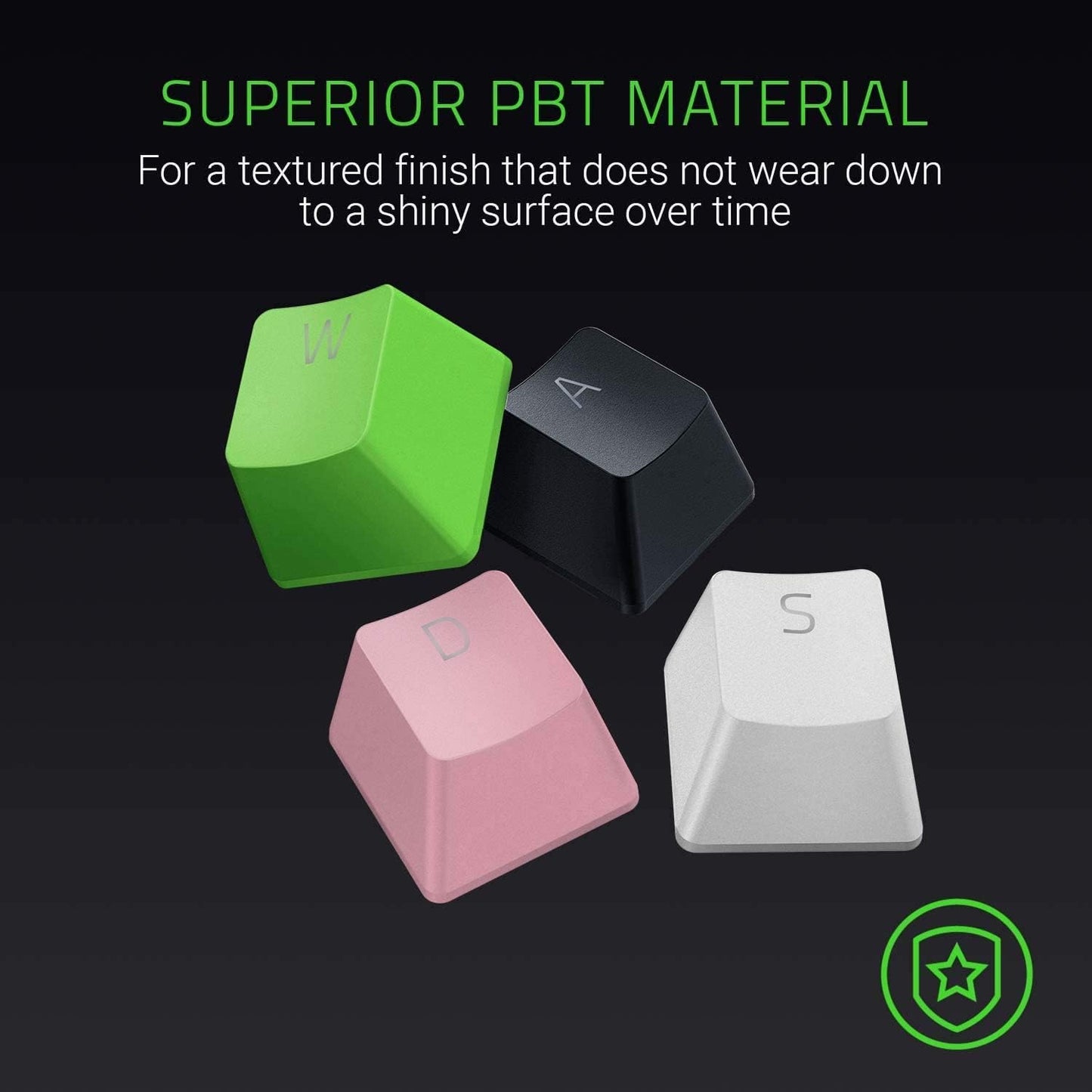 RAZER PBT KEYCAP UPGRADE SET - RAZER GREEN - FRML PACKAGING