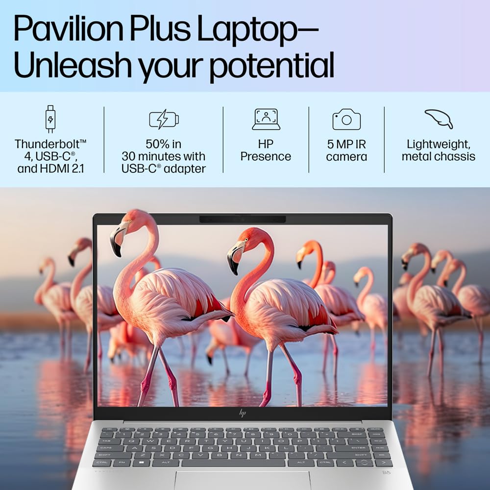 HP PAV PLUS 14-EW0116TU [CI5-1335U 13TH GEN/16GB/512GB SSD/WIN11 HOME+MSO/14.0 INCH/INTEGRATED GRAPHICS /1 YEAR(S)/SILVER] LAPTOP