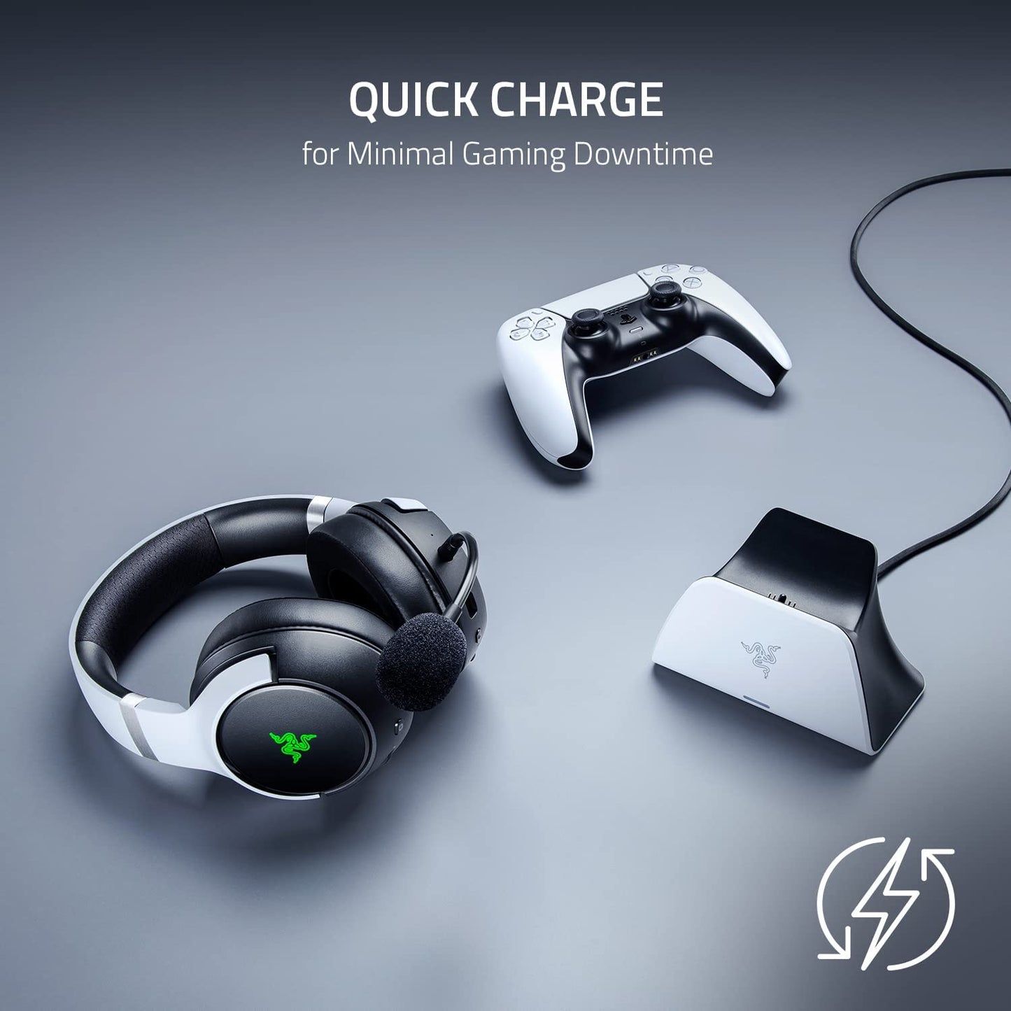 RAZER QUICK CHARGING STAND FOR PLAYSTATION5  BLACK  FRML PACKAGING