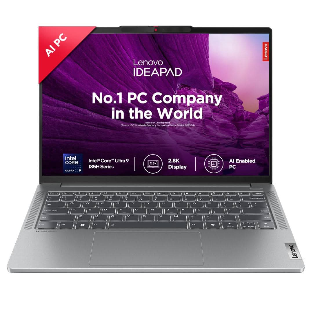 LENOVO IDEAPAD PRO 5 83D2001GIN [ULTRA9-185H 14TH GEN/32GB/1TB SSD/WIN11 HOME+MSO/14.0 Inch/INTEGRATED GRAPHICS /1 YEAR(S)/GREY]