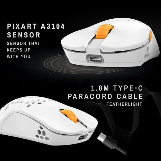 Cosmic Byte Umbra Tri-Mode Wireless Gaming Mouse White